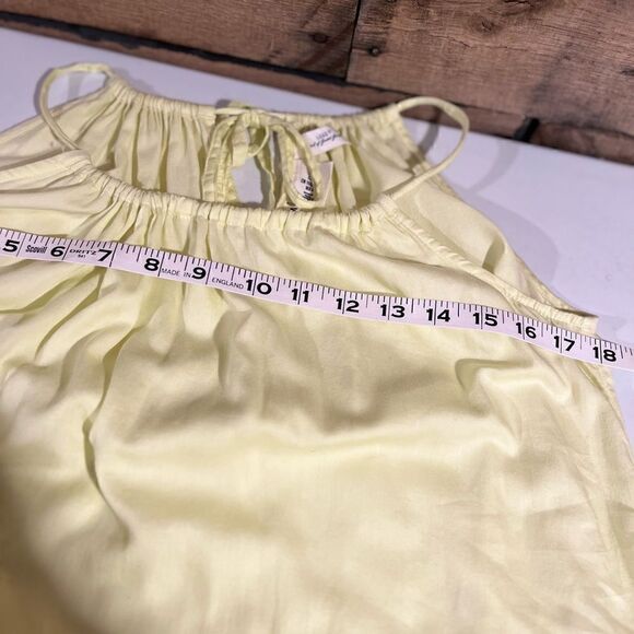 H&M yellow sleeveless fit and flare cotton sundress - 4 - 🙂3/$15 - Picture 7 of 9